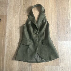 Reformation Brennan vest in olive